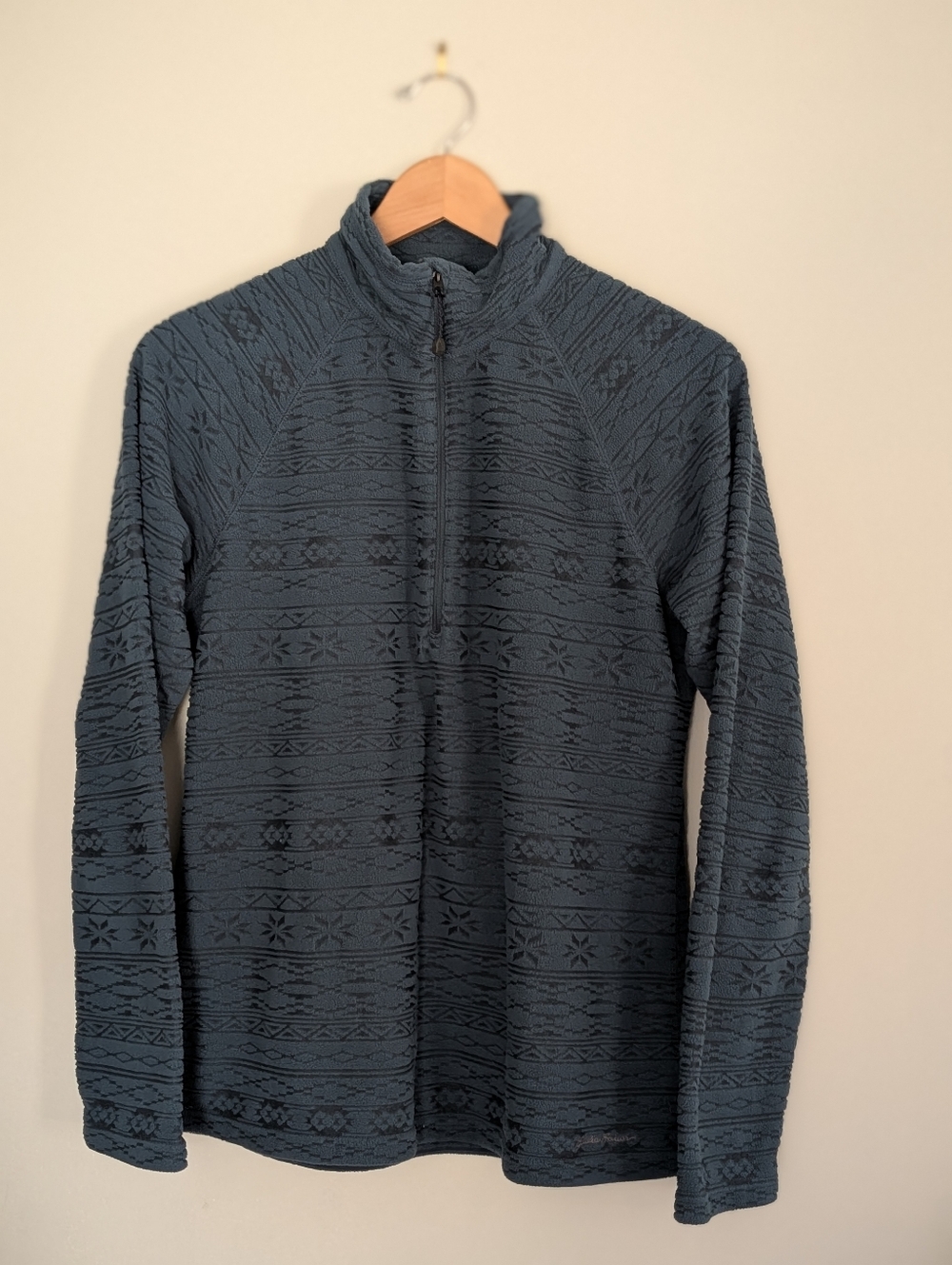Eddie Bauer | Women's Medium 3/4 Zip Fleece Pullover | Dark Teal
